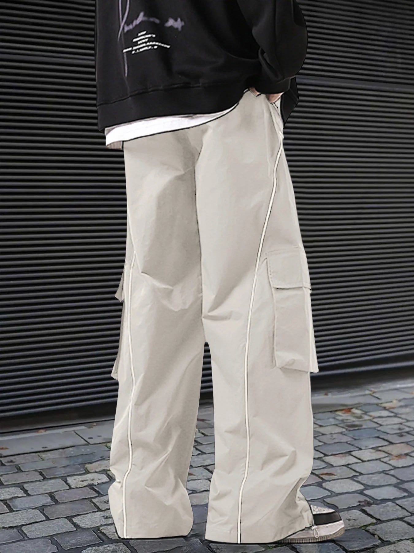 European and American Workwear Pants Men Summer New American Trendy Brand Fashion Loose Fit Casual Trousers