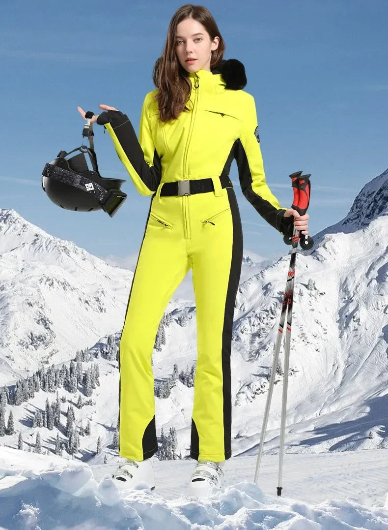 Skiing Suites 2025 Winter Snowboard Wear Outdoor Sports Overalls New 1PS Warm Female Ski Clothing Windproof Waterproof Jumpsuits