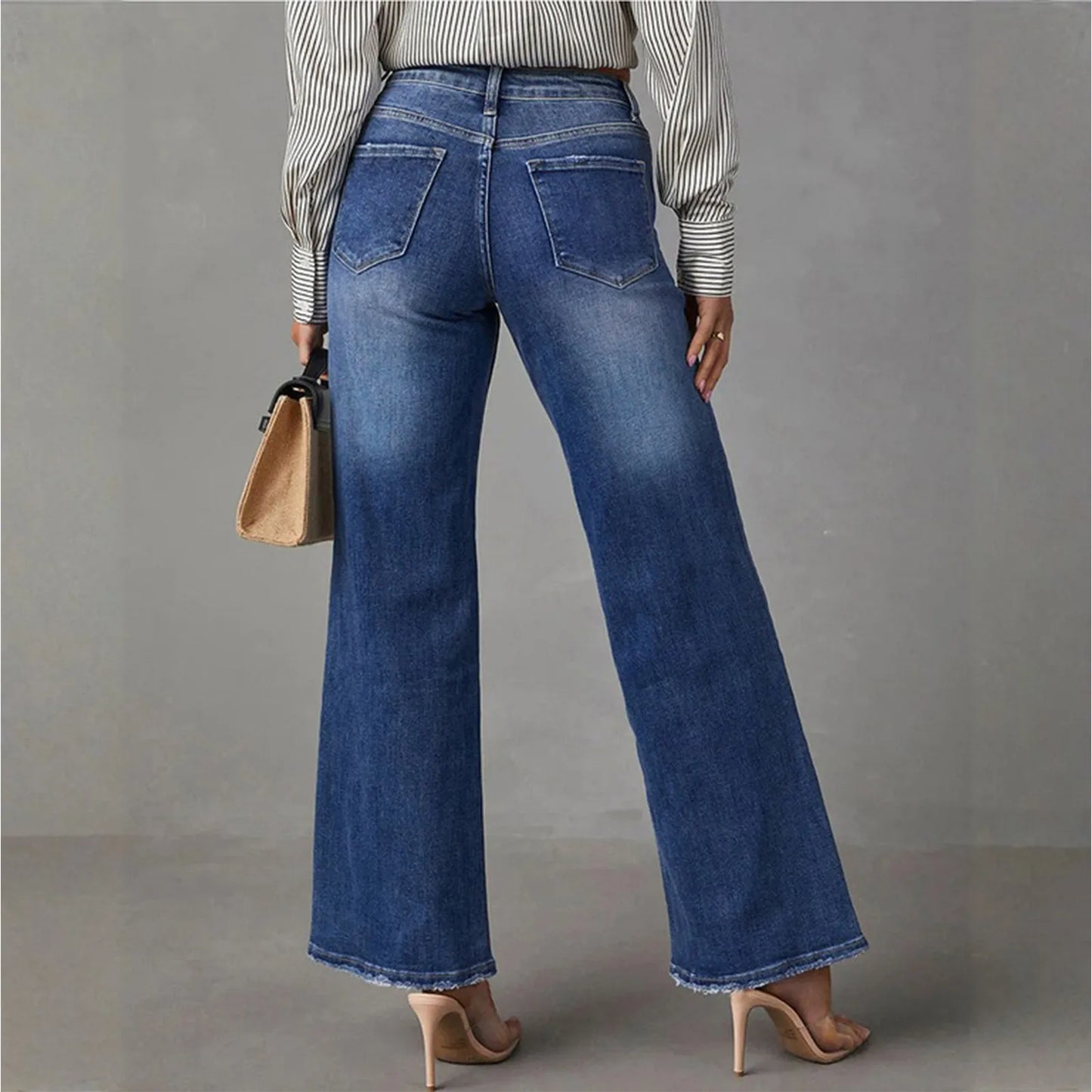 Palazzo Pants For Women Dressy Bell Bottom Jeans Straight Leg Pants For Women Work Pants For Women Office Womens Baggy Jeans