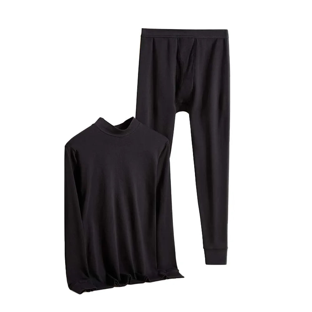 2/4Pcs Thermal clothes Cotton Thermal wear man Mock-neck ropa termica First Laye Thermal clothing for men Thermal underwear men