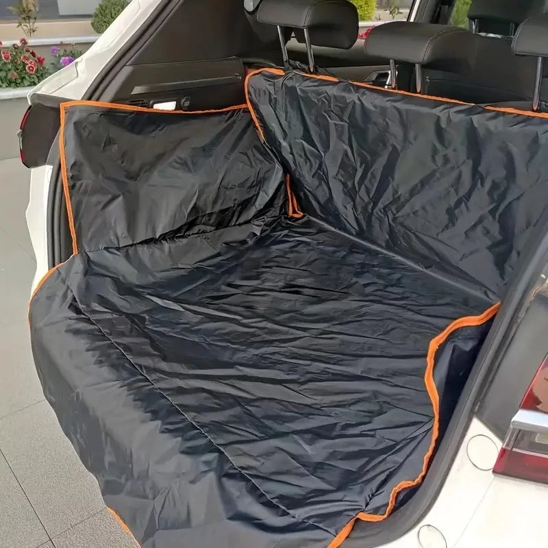 2025 Durable Polyester Auto Trunk Mat for Pets - Non-Slip, Scratch-Resistant, Easy-Clean Mat for SUVs and Cars, Pet Safety Mat