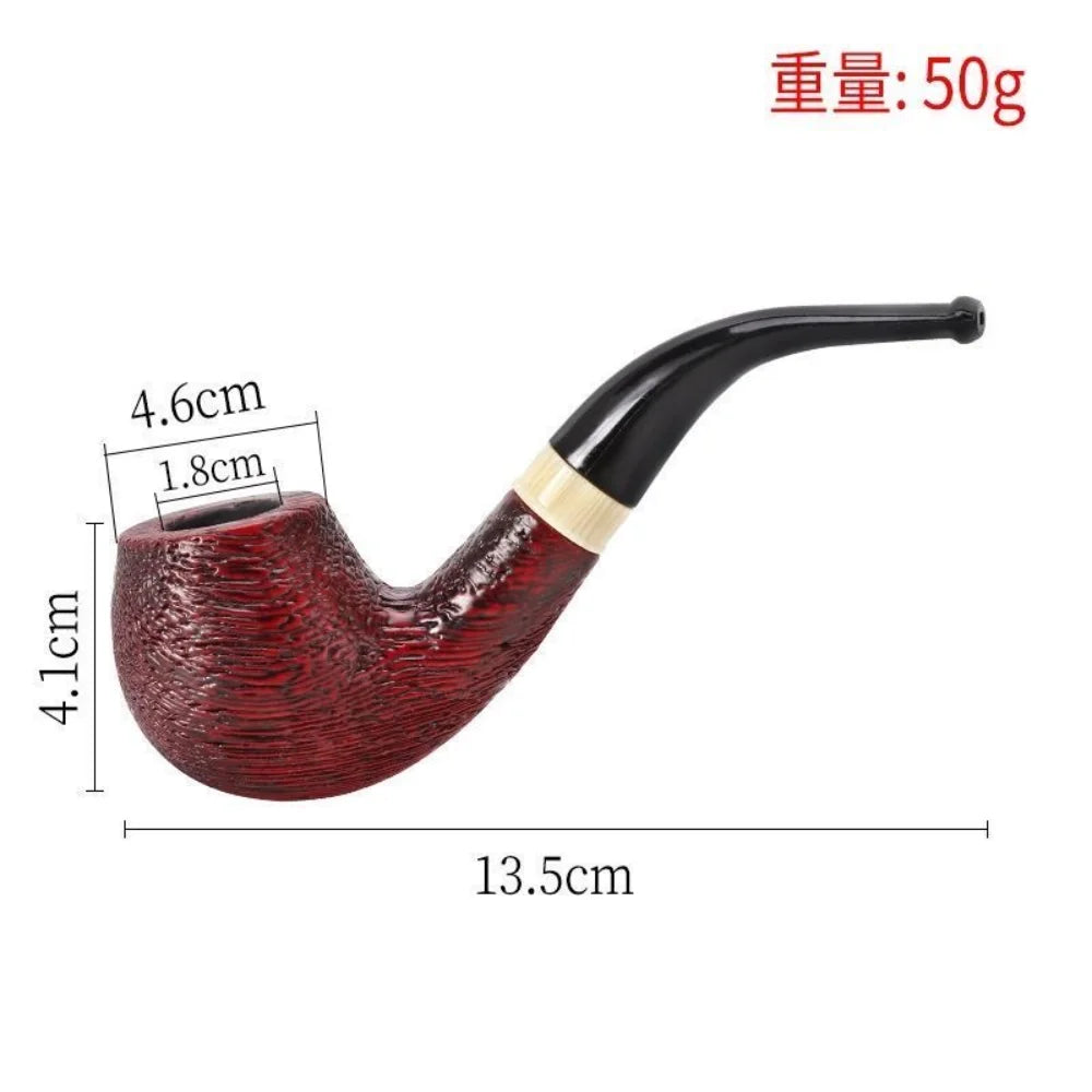 Premium Handcrafted Tobacco Pipe – Classic Briar Wood Smoking Pipe with Elegant Finish