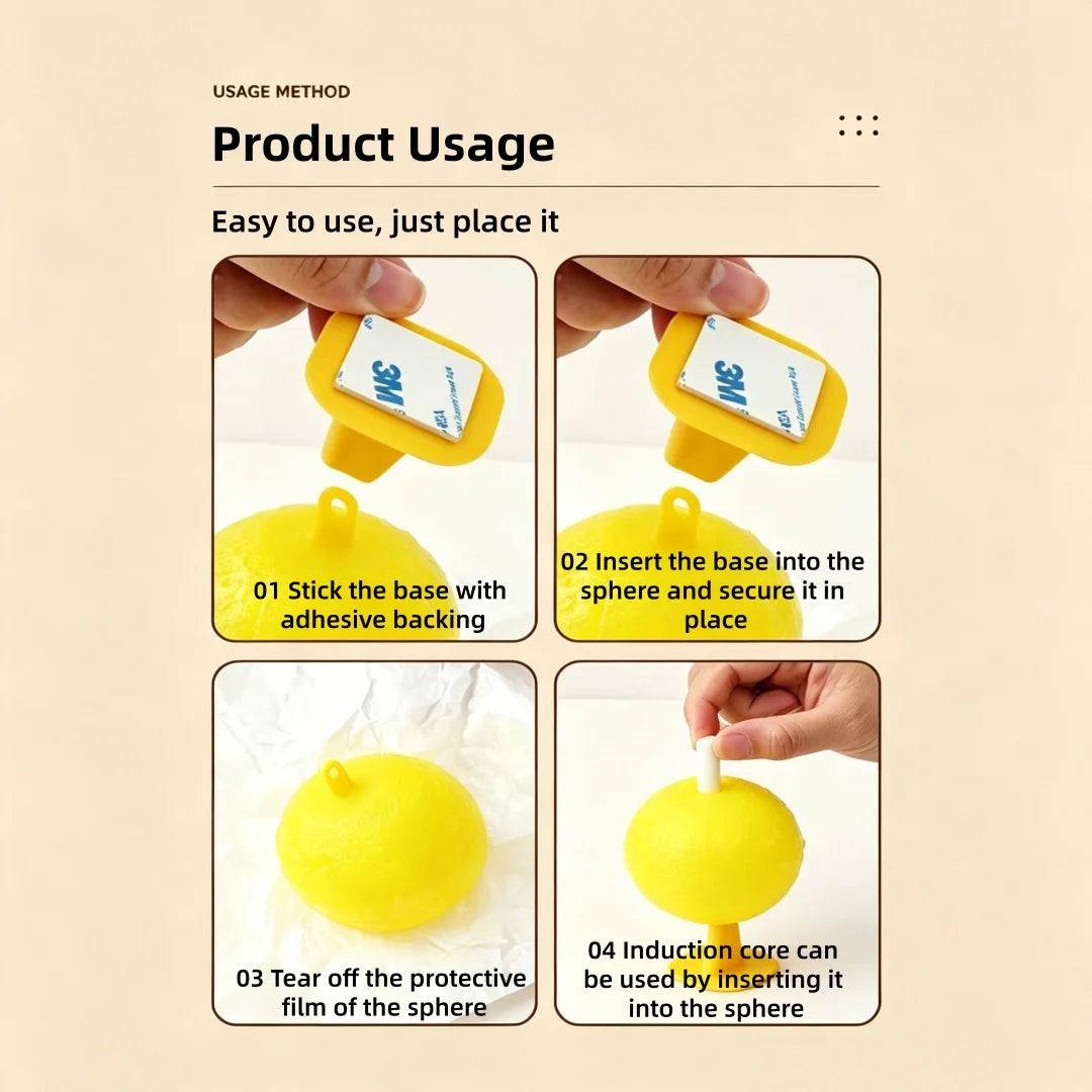 Sticky insect ball solid fly trap household small flying insect sticky ball specially used for indoor and outdoor sticky traps