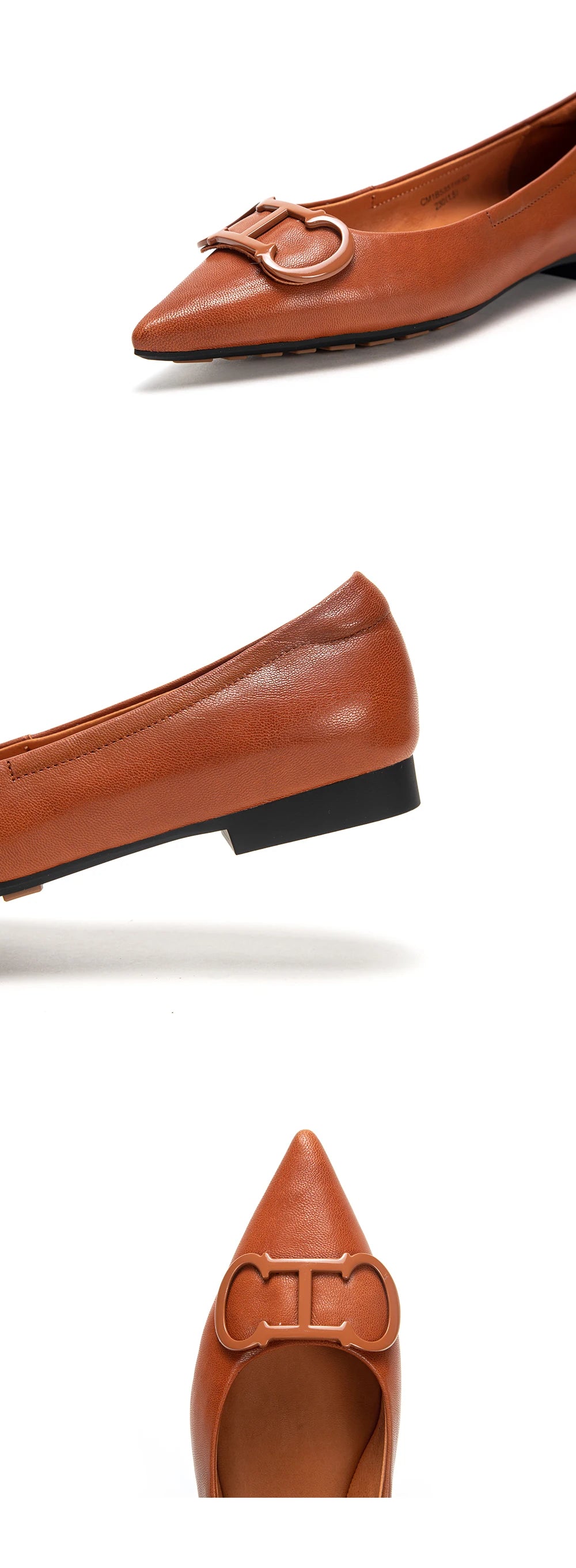 Pointed Toe Design Pure Simple Women's Flat Shoes Wear Comfortable Fashion Solid Women's Casual Shoes Vintage Classic