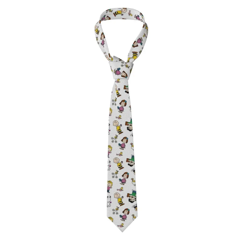 Personalized Fashion S-Snoopys Neckties Men Silk Cartoon Office Neck Tie