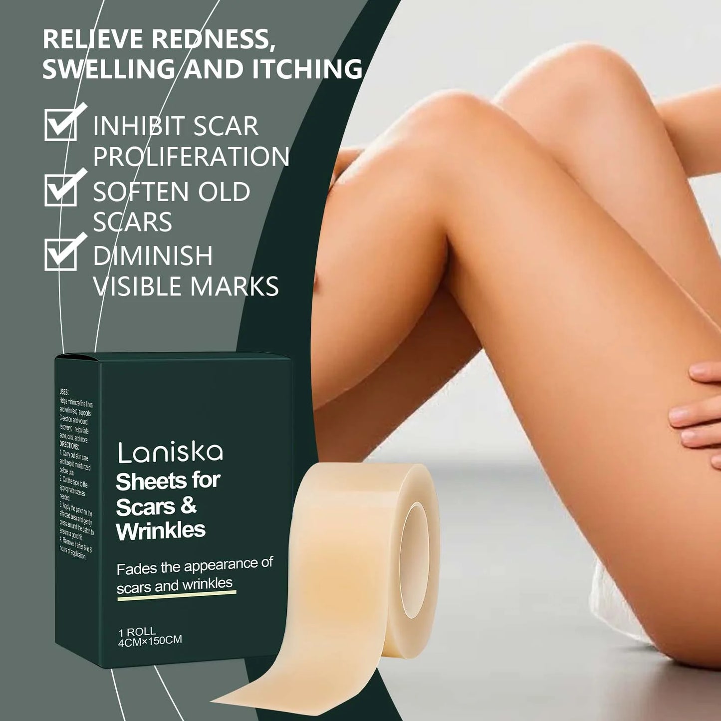 Silicone Skin Scar Care Patch Smooth Skin Gentle and Skin-Friendly Reduces Fine Lines and Wrinkles Nourishing Skin Care Patch