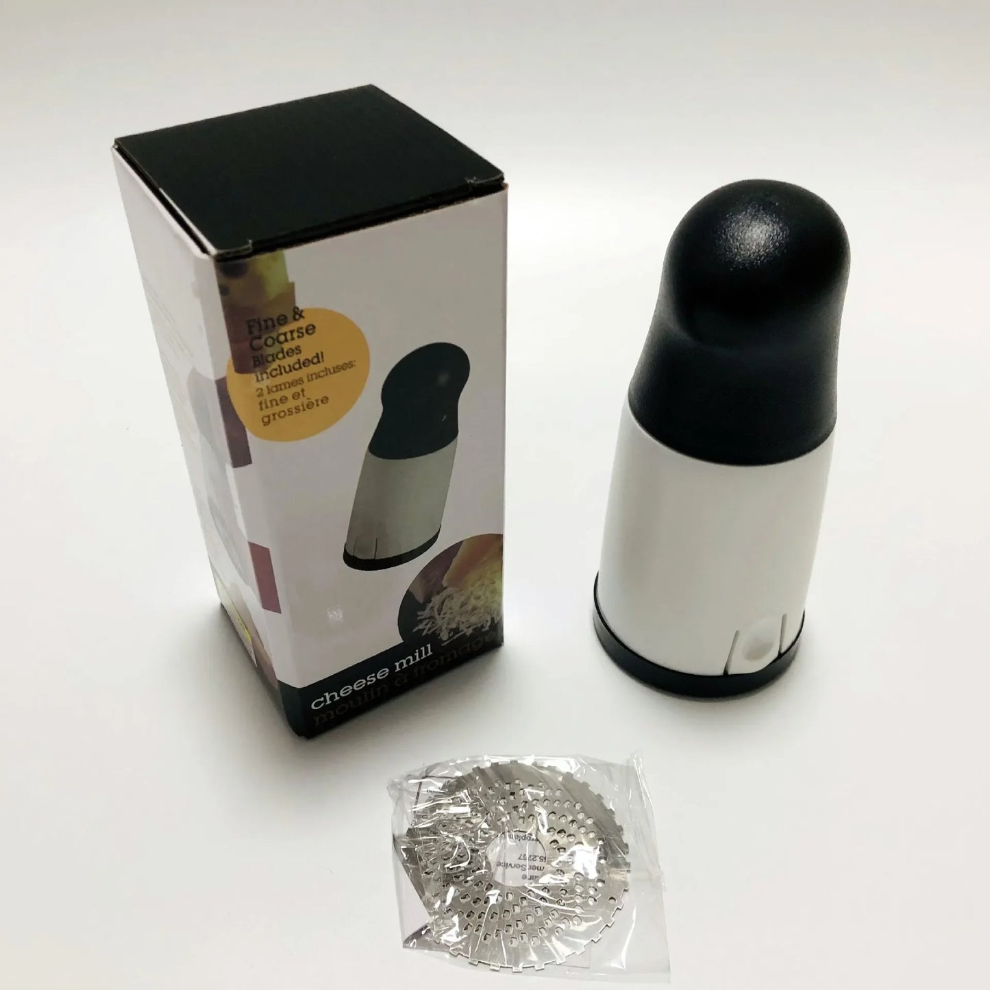 Cheese Grater Cutter,Kitchen Gadget Grater DIY Butter Food Mill Cheese Grater Slicer ABS Stainless Steel