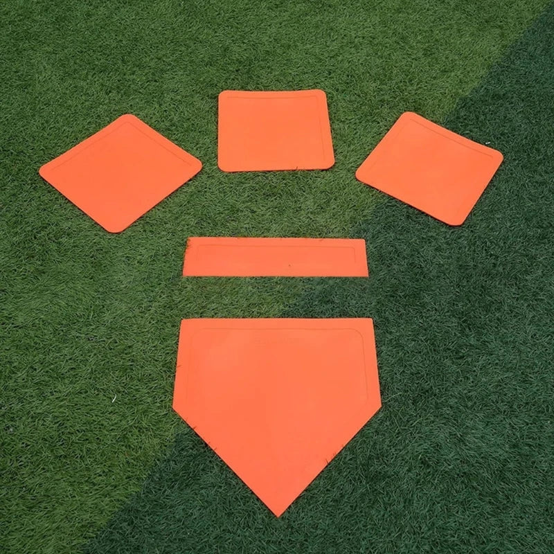 Exercise Home Plate Baseball Softball Base Set For Pitching Hitting Practice 24BD