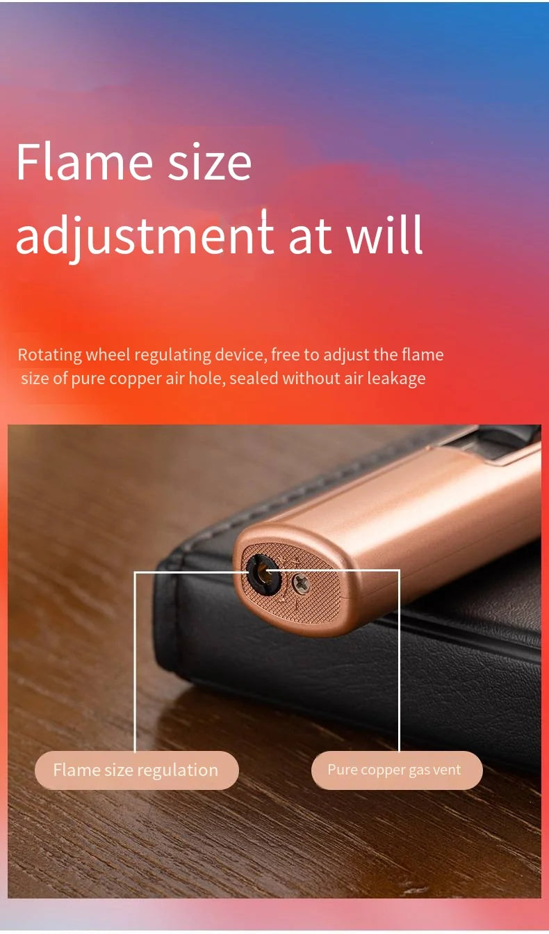 Metal Gradual Change Spray Gun Lighter Kitchen Lighter Household Small Tools Lighter BBQ Outdoor Lighter Practical Gadgets Gifts