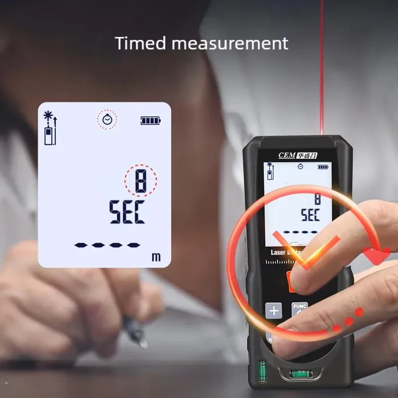 Laser Distance Meter 50m-150m Range Laser Rangefinder IP54 Electronic Ruler Useful Measurement Tool