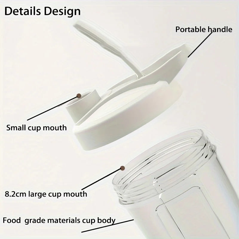 New Portable Electric Shaker Bottle USB Rechargeable Blender Multipurpose Mixer Cups for Fitness Workout  Automatic Mixing Cup
