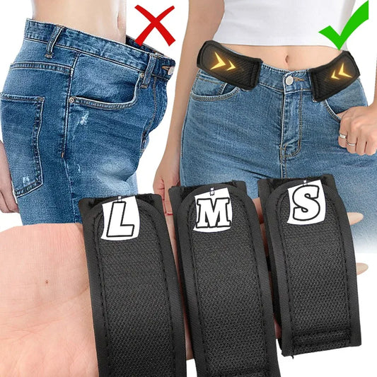 Buckle Free Waist Belts for Women Men Touch Fastener Ultra-soft No Buckle Elastic Belt Jeans Pants Waistband Apparel Accessories