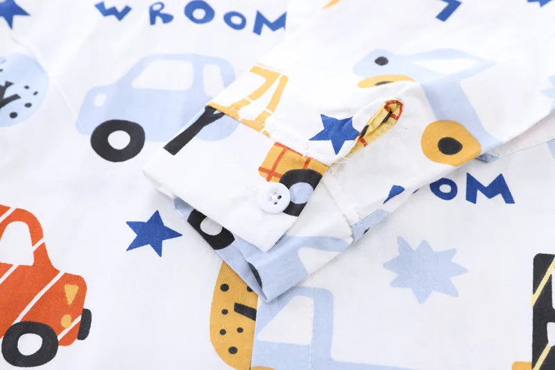 New Spring Autumn Baby Boys Clothes Suit Children Fashion Shirt Pants 2Pcs/Sets Toddler Casual Cartoon Costume Kids Tracksuits