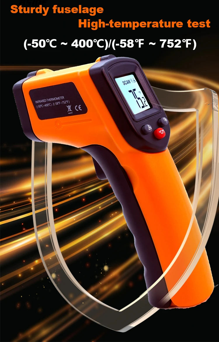 Digital Infrared Thermometer Laser termometro Pyrometer Gun Non-Contact Laser Temperature Meter gauge Tools -50~400℃