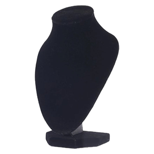 Necklace Mannequin Bust Elegant Fashionable Portable Wooden Black Lint Necklace Display Holder for Jeweler for Home