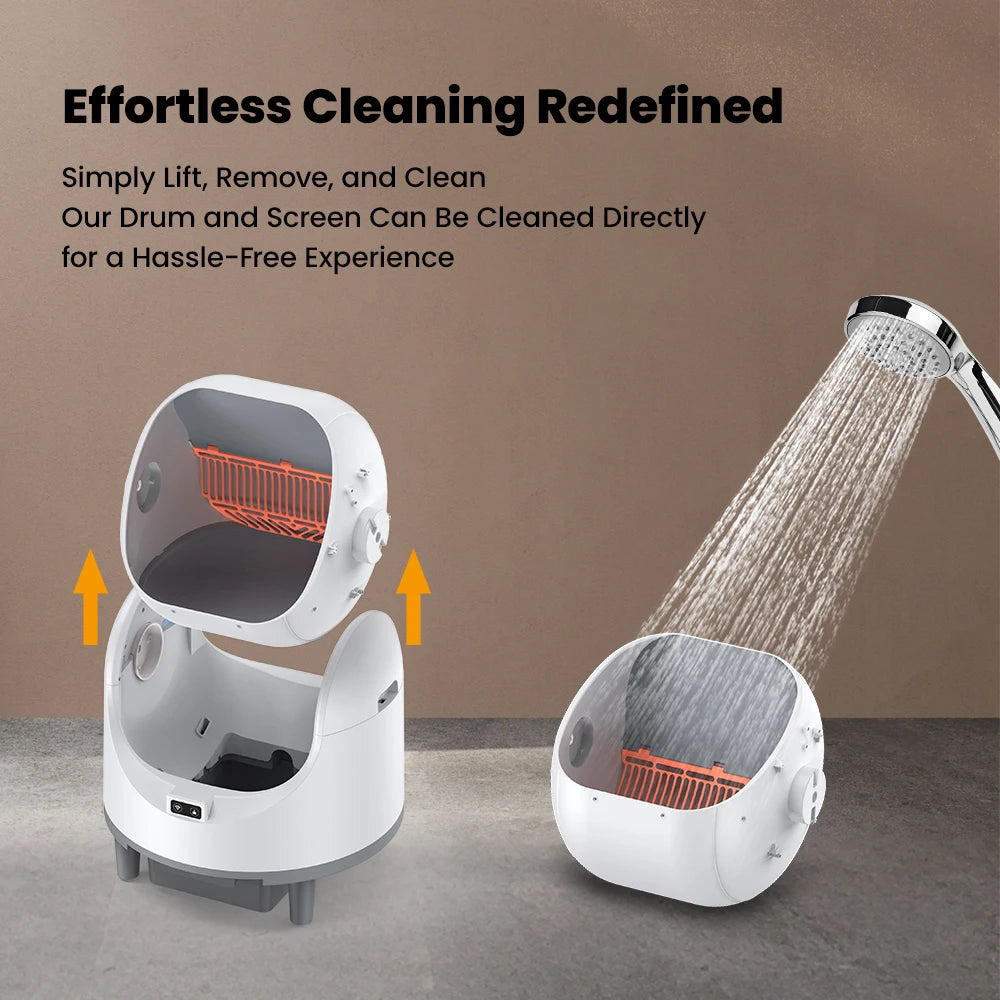 Self-Cleaning Cat Litter Box Easy to Clean Smart Cat Toilet with Cat Litter Mat Automatic Cat Litter Box By WIFI Control