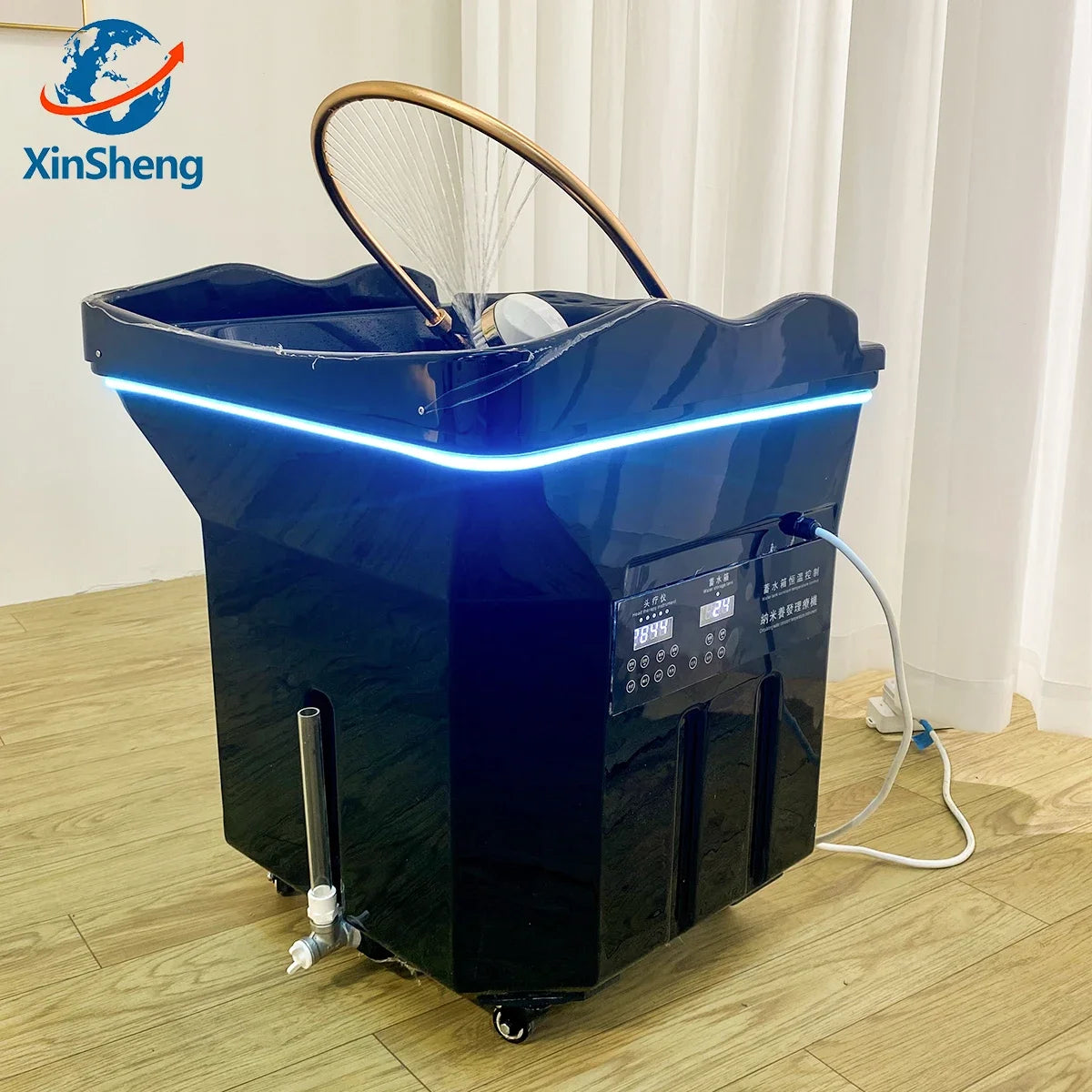 XinSheng Head SPA Fumigation Hydrotherapy Equipment Beauty Barber Furniture Massage Hair Salon Water Circulation Shampoo Sink
