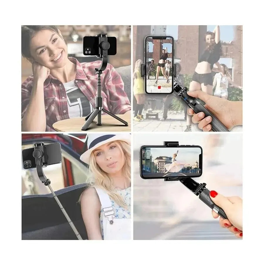 Gimbal Handheld L08 Auto Anti-shake Stabilizer Travel 360° Rotating AR Intelligent Following Bracket Vlog Shooting Smartphone