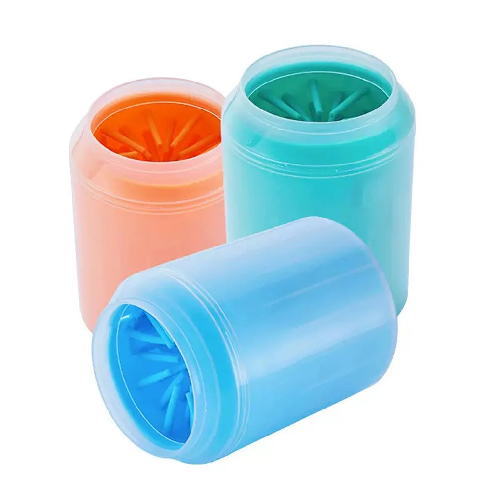 Pet Foot Washing Cup - Soft Silicone Bristles, Deep Cleaning, Convenient and Fast, Suitable for Cats and Dogs, Dog Paw Cleaner -