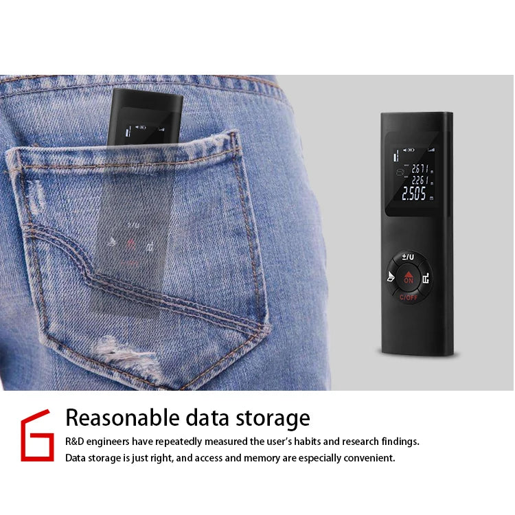 40M Laser Distance Meter Portable Rangefinder USB Charging Laser Trena Measure Tools Digital Rangefinder With Angle Measure
