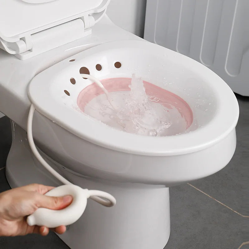 Bidet Folding Portable Bidet Maternity Self-Cleaning Private Parts Buttock Rinse Perineal Soak Bath Hemorrhoid Treatment Bidet