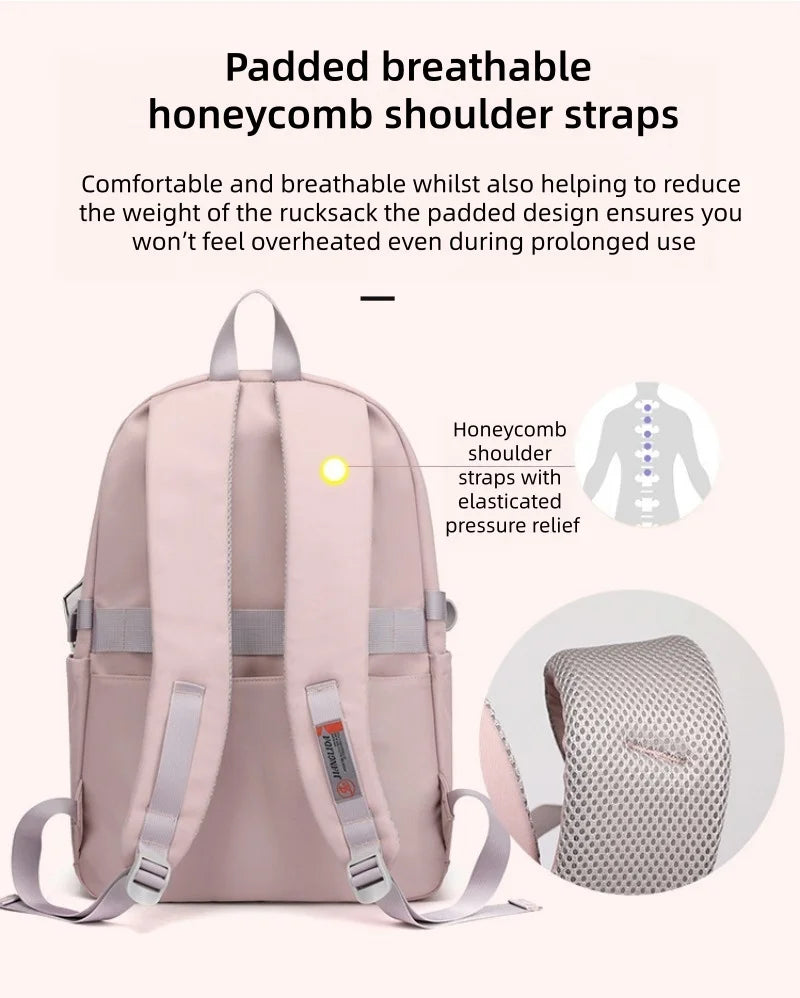 School Bag for Students Large Capacity Secondary School Pupils Backpack Lightweight Reduces Burden and Stress