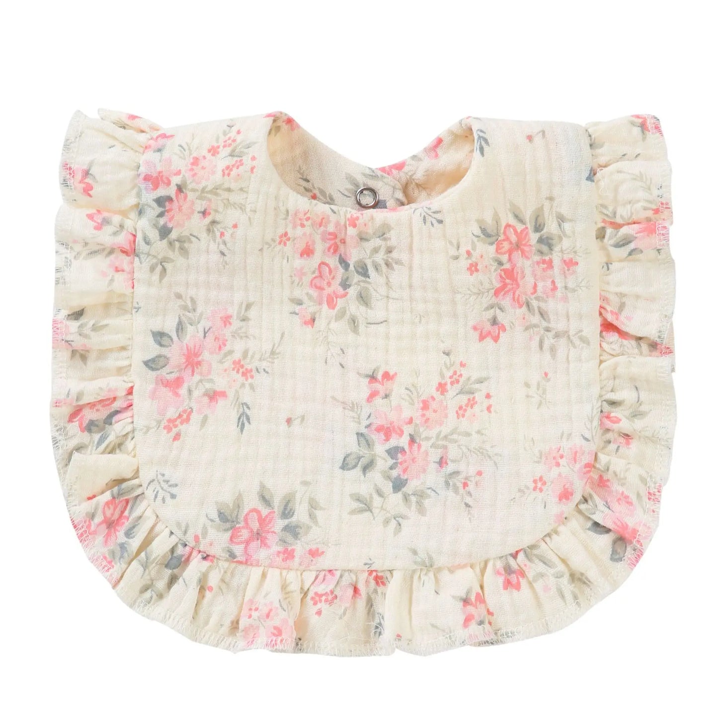 Baby Saliva Towel Muslin Cotton Infant Bibs Kids Feeding Eating Apron Boys Girls Ruffle Towel Toddler Newborn Prints Burp Cloth