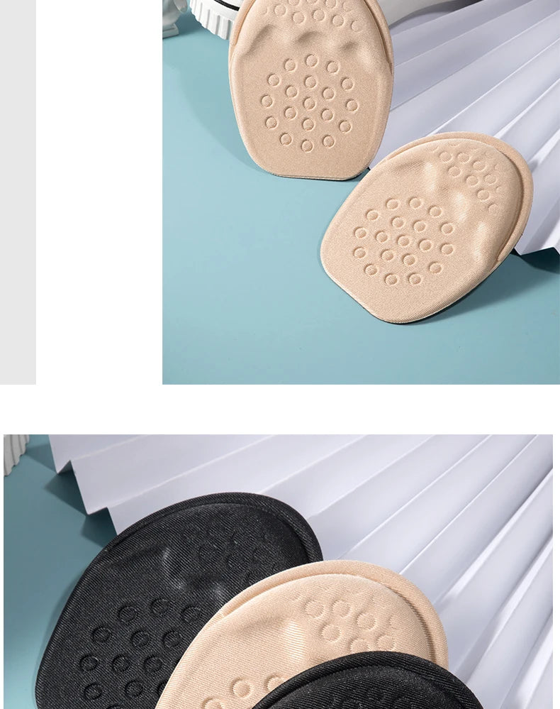 Forefoot Pads for Women High Heels Half Insoles Forefoot Anti-Slip Pain Relief Insert Shoe Size Reduce Filler for Too Big Shoes