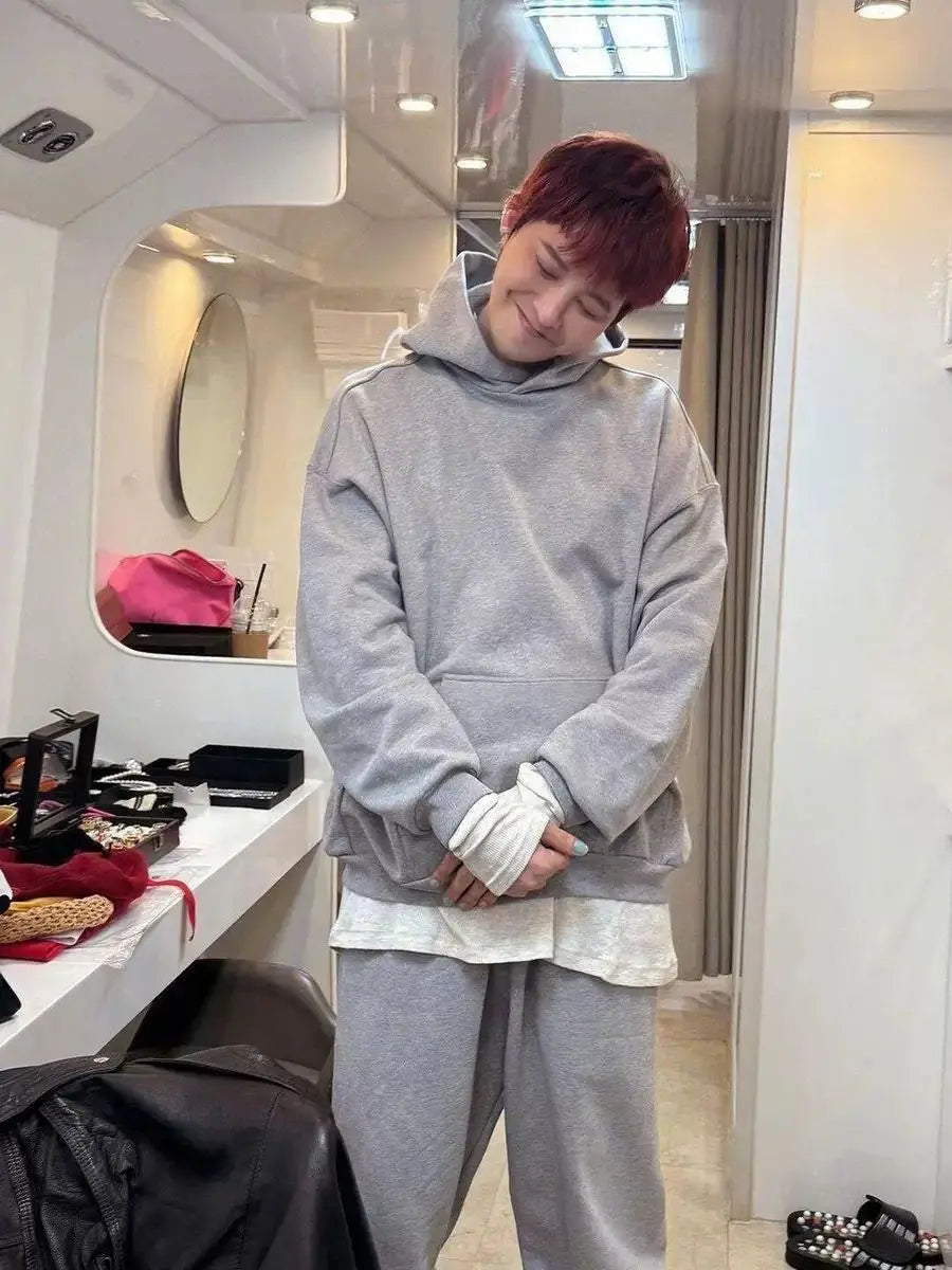 G Dragon POWER MV Same Hoodies Letter U Print Fashion Loose Hoodie Men Women Autumn Streetwear Hip Hop Sweatshirt Bigbang GD Top