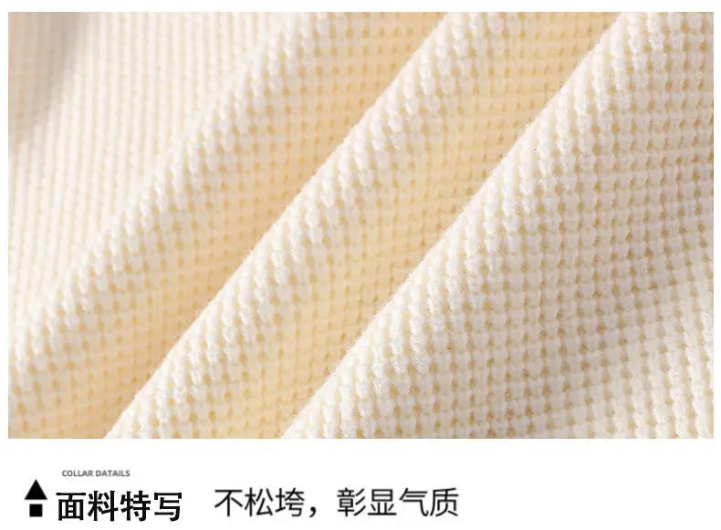 Fashion Blended Sweater 2025 Autumn/Winter Warm Wool Knitted Hoodies Cuff Button Design Casual Tops