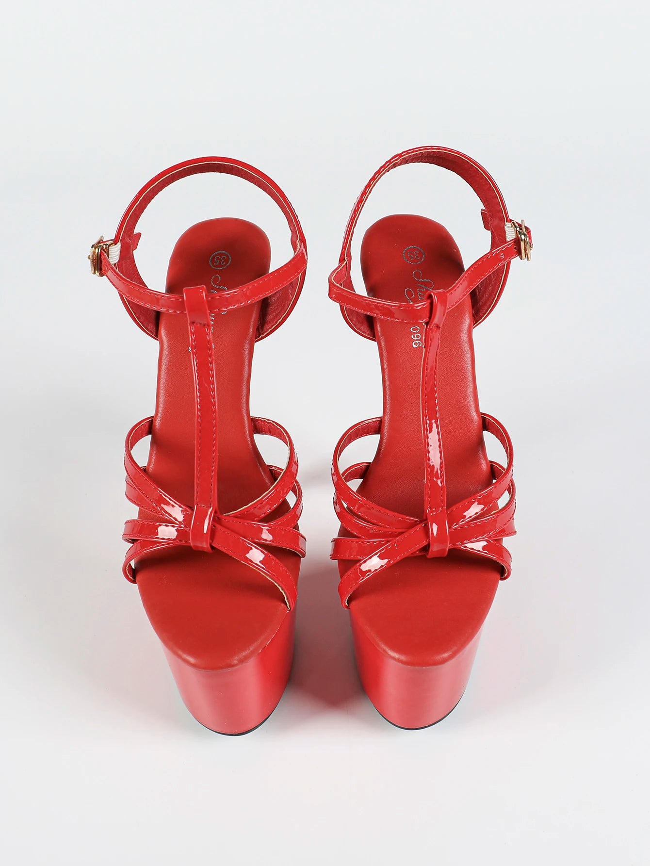 2026 Women Fashion T-strap White Platform Sandals Summer Nightclub Club Pole Dance Stripper Shoes 17CM High Heels Footwear Mujer