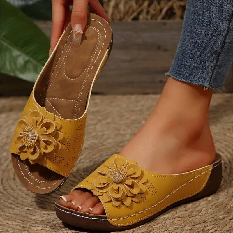 Women Sandals Shoes Summer Fashion Wedge Walking Shoes Comfortable Slip On Women's Sandals Light Female Sandalias Mujer Footwear