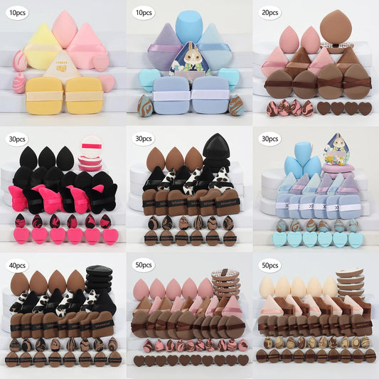 10/20/30/40/50-Piece Set of Multifunctional Makeup Tools, Expands When Exposed to Water, Suitable for All Skin Types