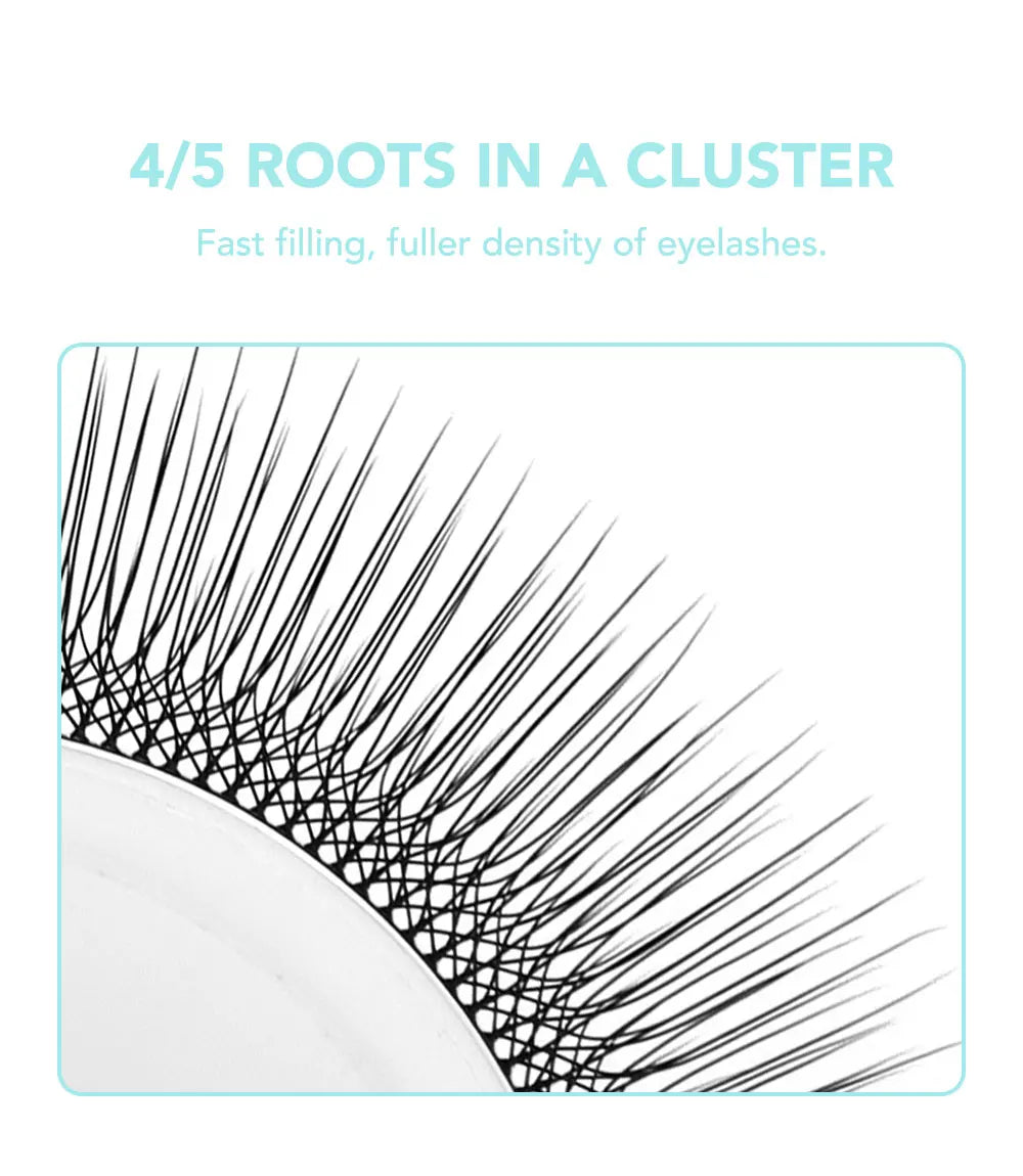 NATUHANA Camellia 3D/4D/5D W-Shape Lashes C/D/L/LU Curl Premade Fan Eyelashes Extension Soft Lightweight Eyelash For Wholesale