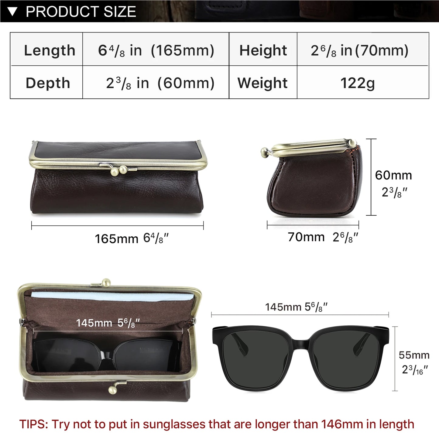 Genuine Leather Eye Glasses Bag for Eyeglass High Quality Handmade Glasses Case Box Sunglasses Protector Pouch