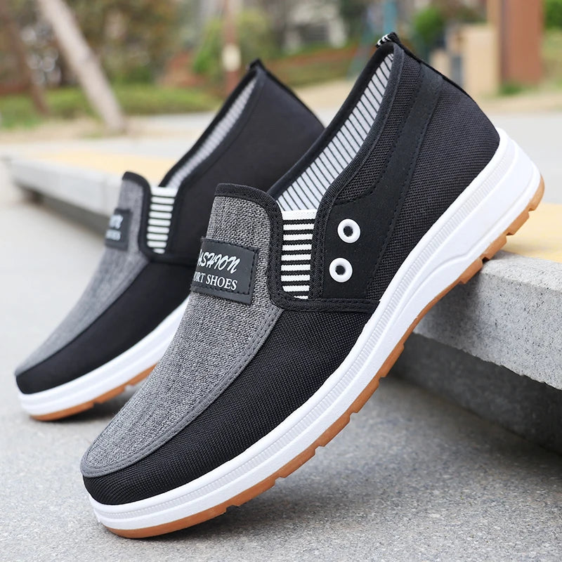 Men's Fashionable Solid Knitted Running Shoes - Lightweight, Breathable and Non-Slip - Perfect Sports Shoes for Outdoor Adventure