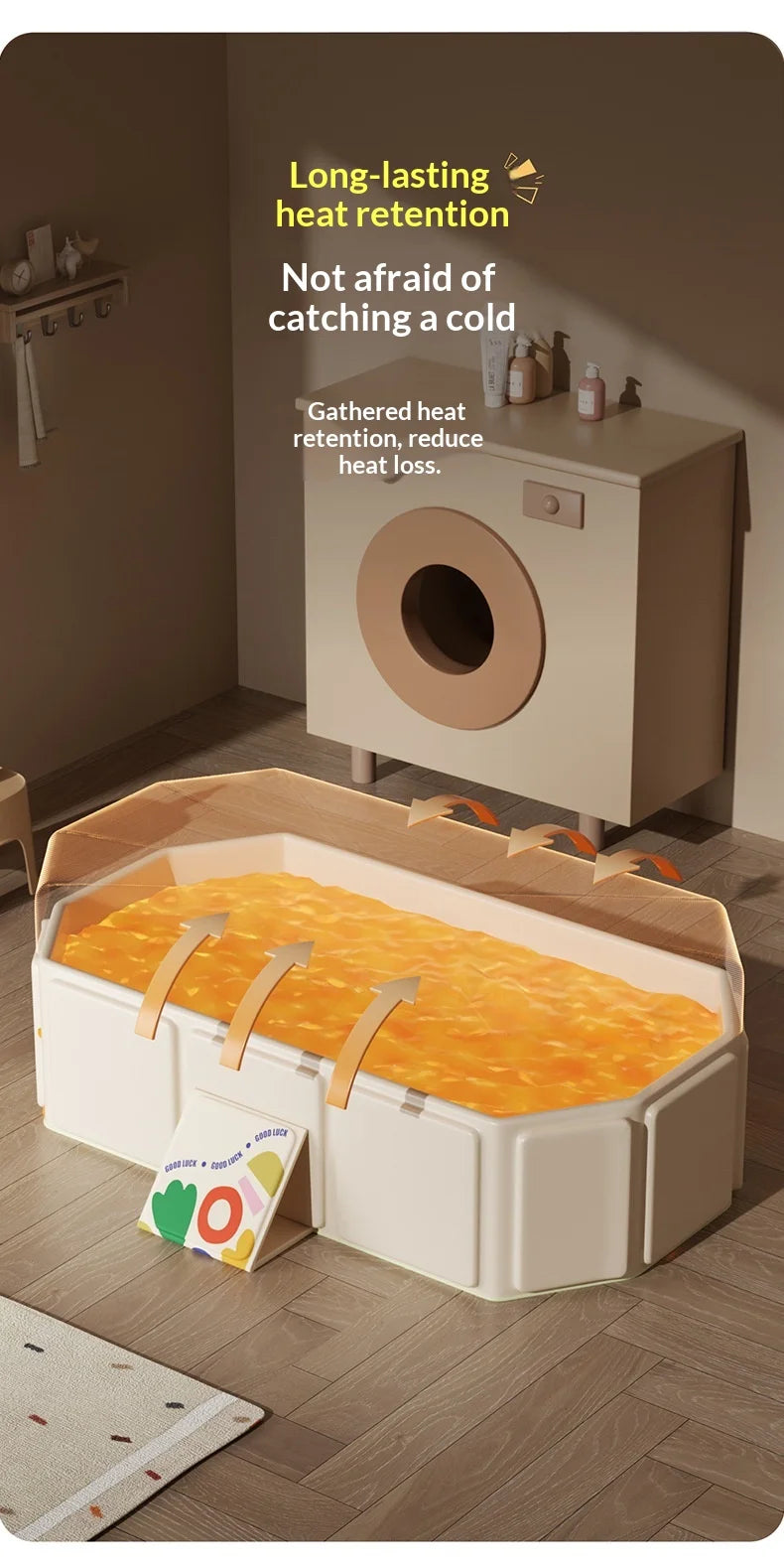 Large Baby Bathtub 0-5 Year Old Children Foldable Tub Babies Sit Lie Down All-in-One Newborn Bathing Basin Keep Warm Baby Tubs