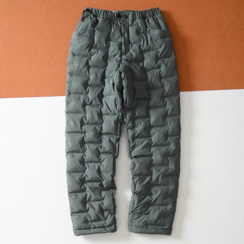 Thickened Outdoor Men's Thermal Cotton Pants Windproof Waterproof Cold-resistant Casual Straight Leg Long Trousers