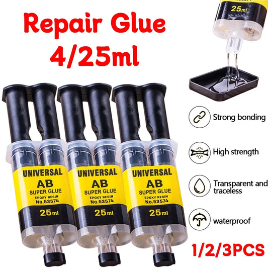 Epoxy Resin AB Glue Office 2 Minutes Curing Firm Long-lasting Reliable Epoxy Resin Strong Glue AB Glue Adhesive Super Liquid