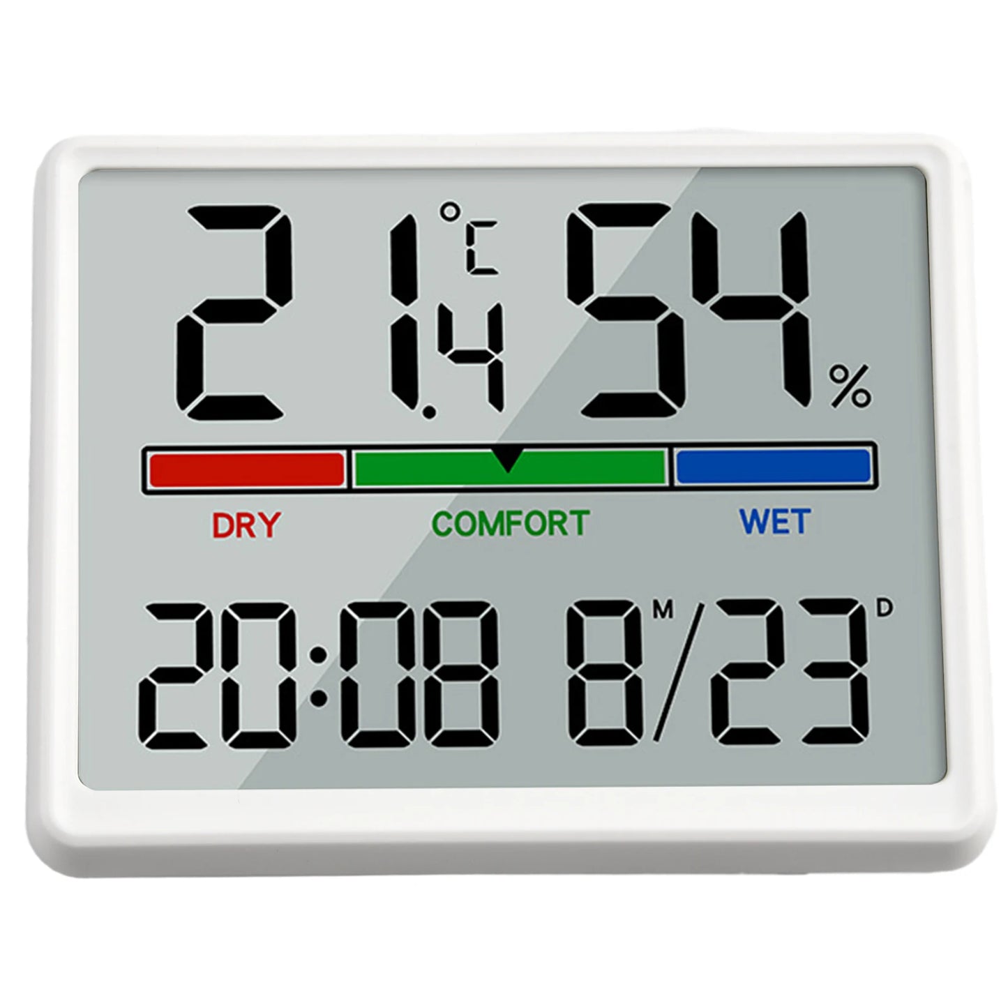 LED Thermometer Thermo-Hygrometer Multifunction Electronic Temperature Humidity Meter Battery Powered Digital Alarm Clock