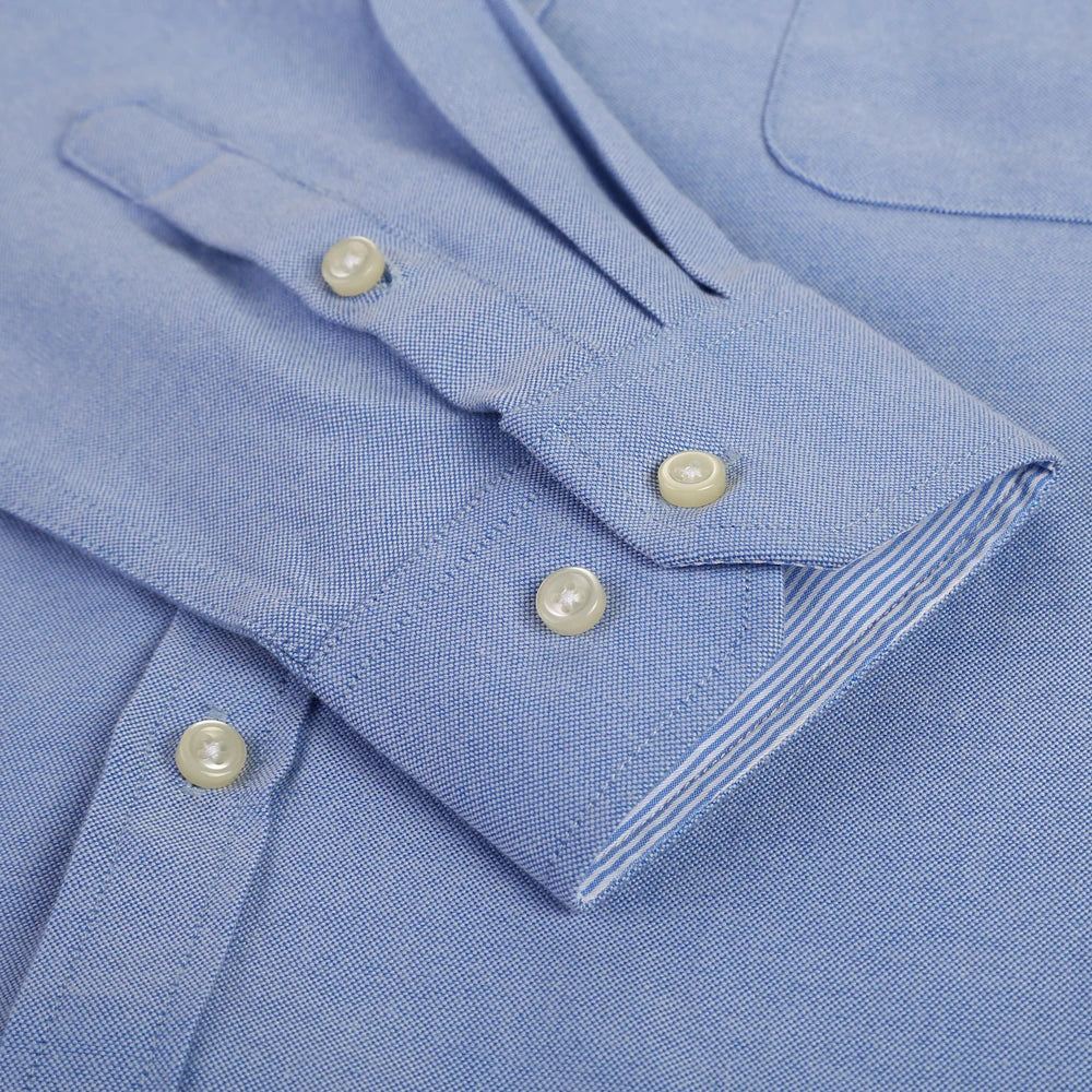 Men's Long Sleeve Oxford Button-Down Shirt with Left Chest Pocket Comfortable Autumn Winter Regular Fit Casual Versatile Fashion