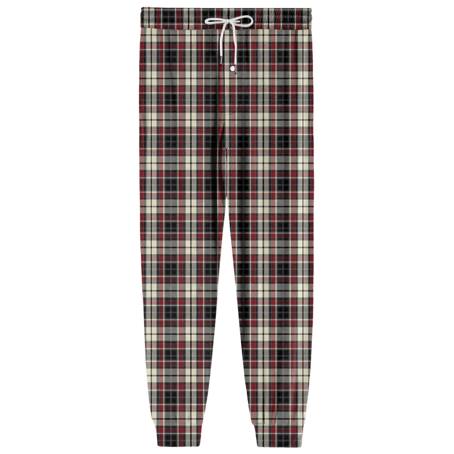 Men'S Plaid Casual Pants Checkered Pattern Cuffed Design Comfortable Fabric Suitable Daily Wear All Seasons Trendy Pajama Pants