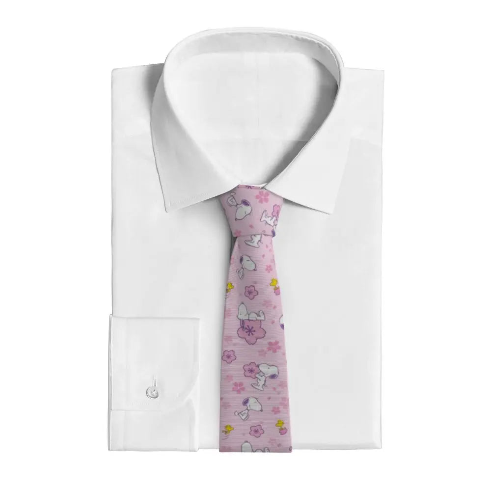 Personalized Fashion S-Snoopys Neckties Men Silk Cartoon Office Neck Tie