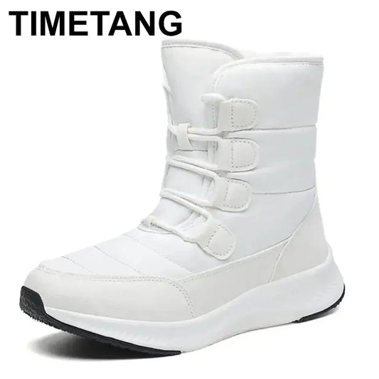2026 Women's Shoes Winter Fashion Ankle Boots Women Keep Warm Female Lace Up Waterproof Boots Ankle Shoes Street Nurse Boots