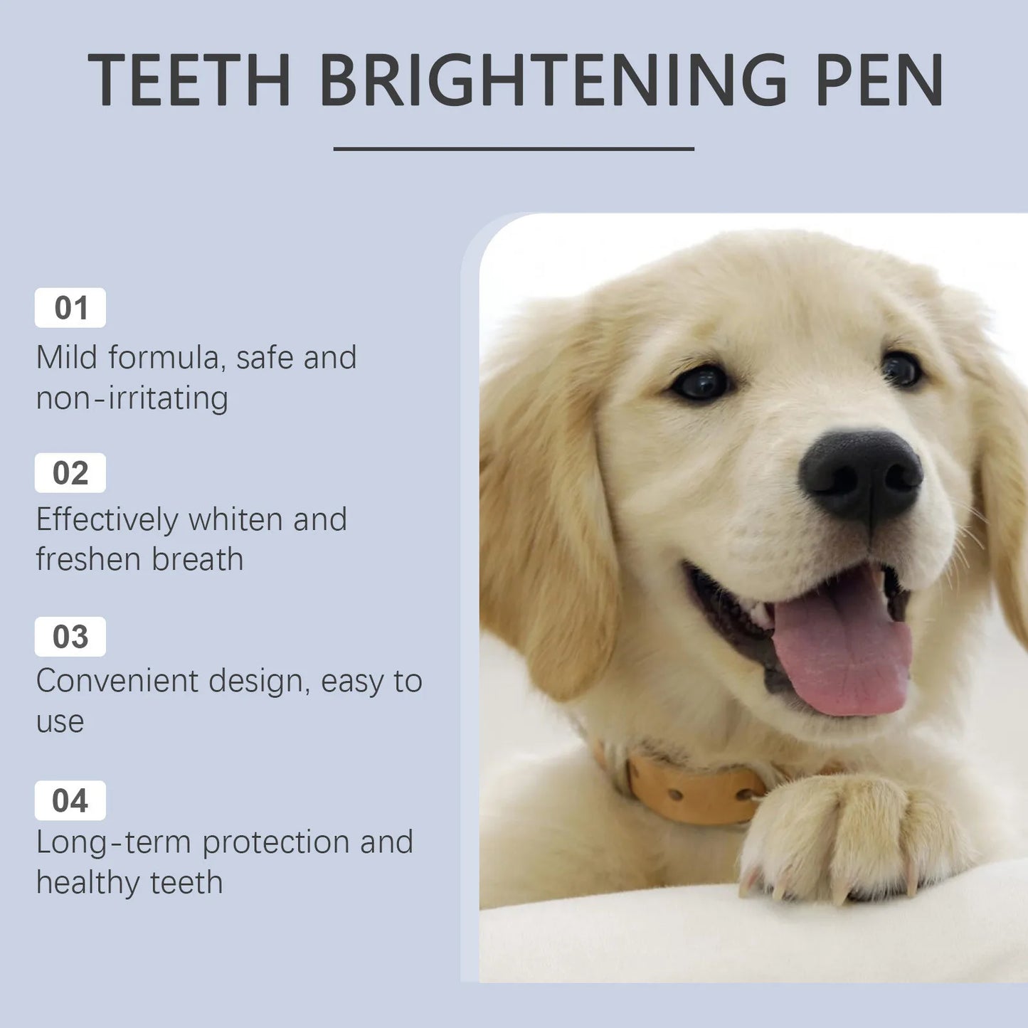 Pet Teeth Whitening Pen Set Pet Teeth Cleaning To Remove Tartar And Plaque 6ml