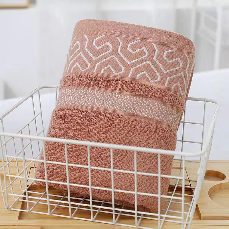 380g new pure cotton thick bath towel 70*140 soft absorbent no shedding color