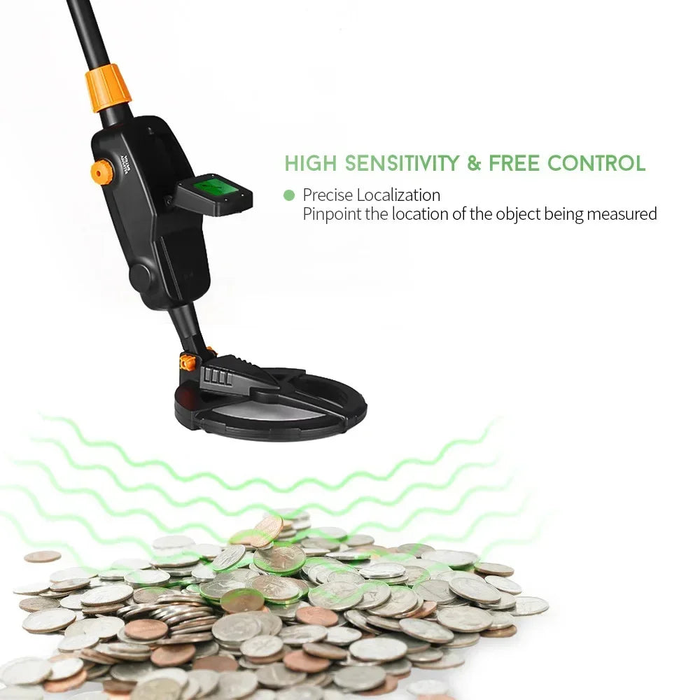 MD1008A Metal Detector Underground Professional Depth 2m Scanner Search Finder Gold Detector Jewelry Treasure Hunter Seeker Tool