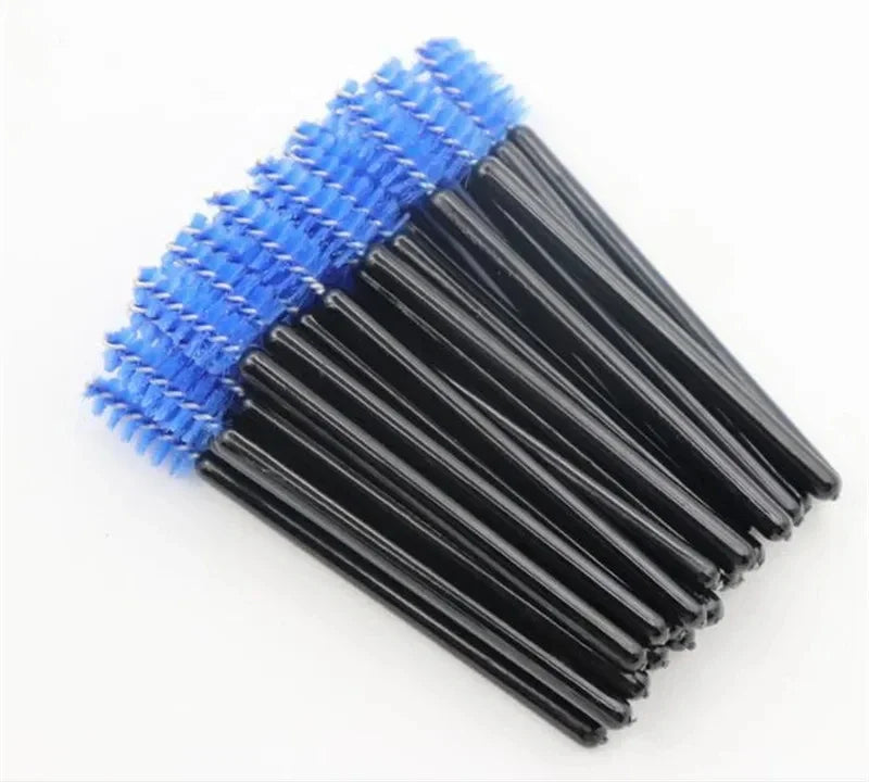 50/100 Disposable Eyelash Micro Brush Eyebrow Comb Mini Mascara Wand Applicator Microbrush Lash Extension Supplies Makeup Tools