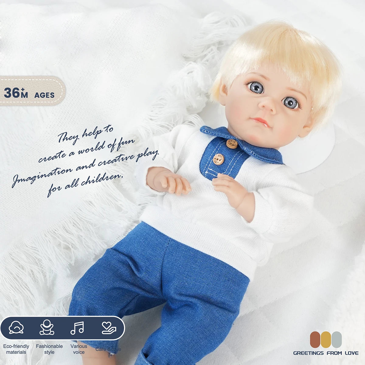 Bebe Reborn Doll 14 Inch 35CM  Boy Baby Doll With Fashion Clothes Soft Skin Cotton Body Lifelike Realistic Baby Children Gift