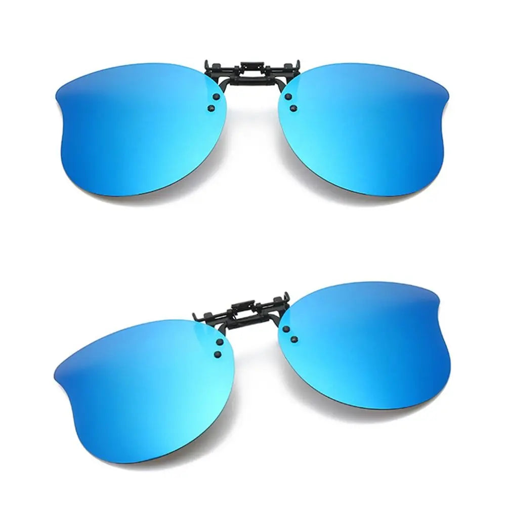 Polarized Clip On Sunglasses Over Prescription Glasses Ultra-Light UV400 Flip Up Sun Glasses Cat Eye Convenient Shades